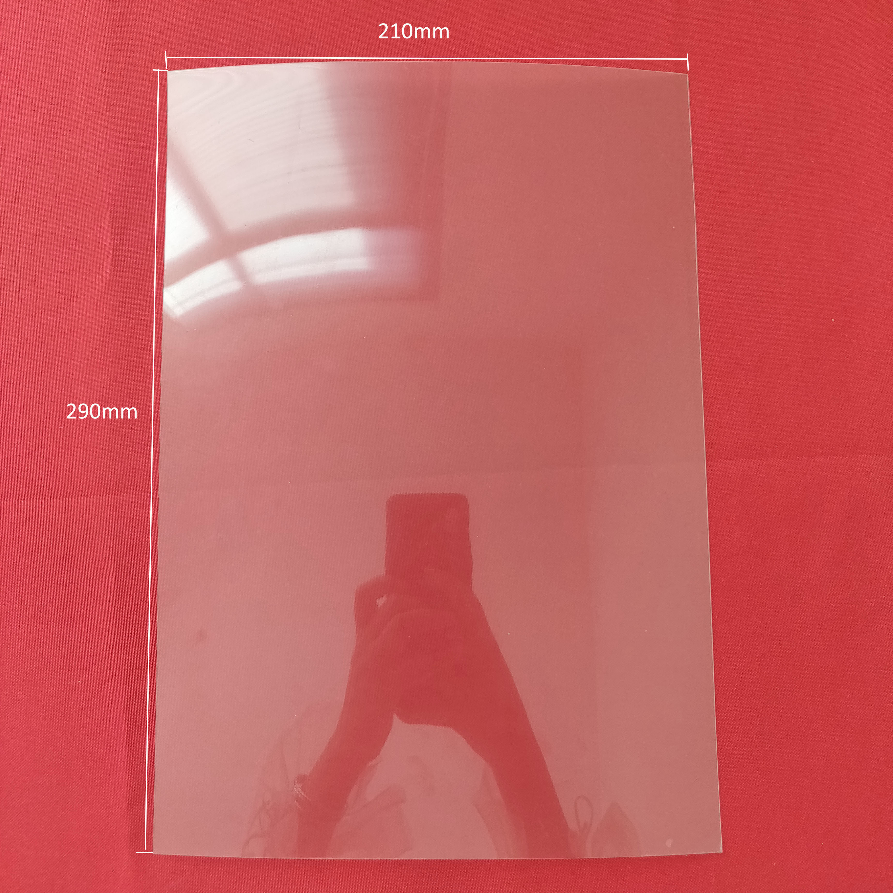 1 piece 3D Transparent Holographic Projection Film sample Adhesive Rear 210*290mm A4 projection screen car automobile display