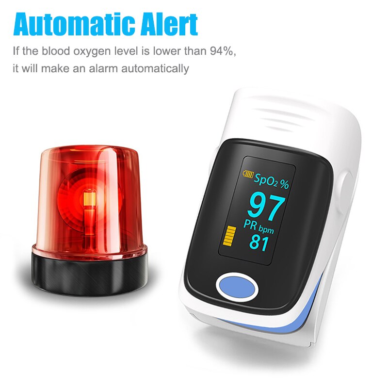 Household OLED Pulse Oximeter Finger Oximeter SpO2 PR Blood Oxygen Saturation Meter Heart Rate Monitor Health Care