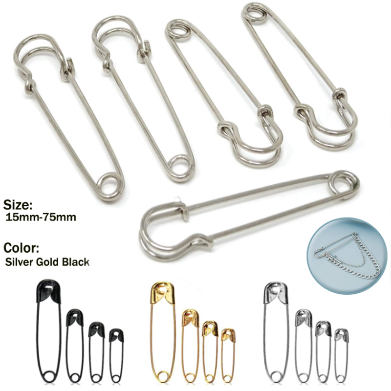 10-100p 22/28/38/45/54mm Zilver Gouden Veiligheidsspelden DIY Naaigereedschap Accessoire Ijzeren Naalden Veiligheidsspeld Broche Kledingaccessoires
