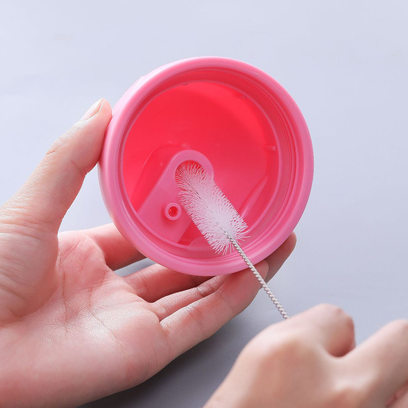 Fles Schone Borstel 10 Stuks Set Roestvrij Staal Zacht Haar Borstel Pipet Rietjes Borstel Multifunctionele Huishoudelijke Schoonmaak Tools