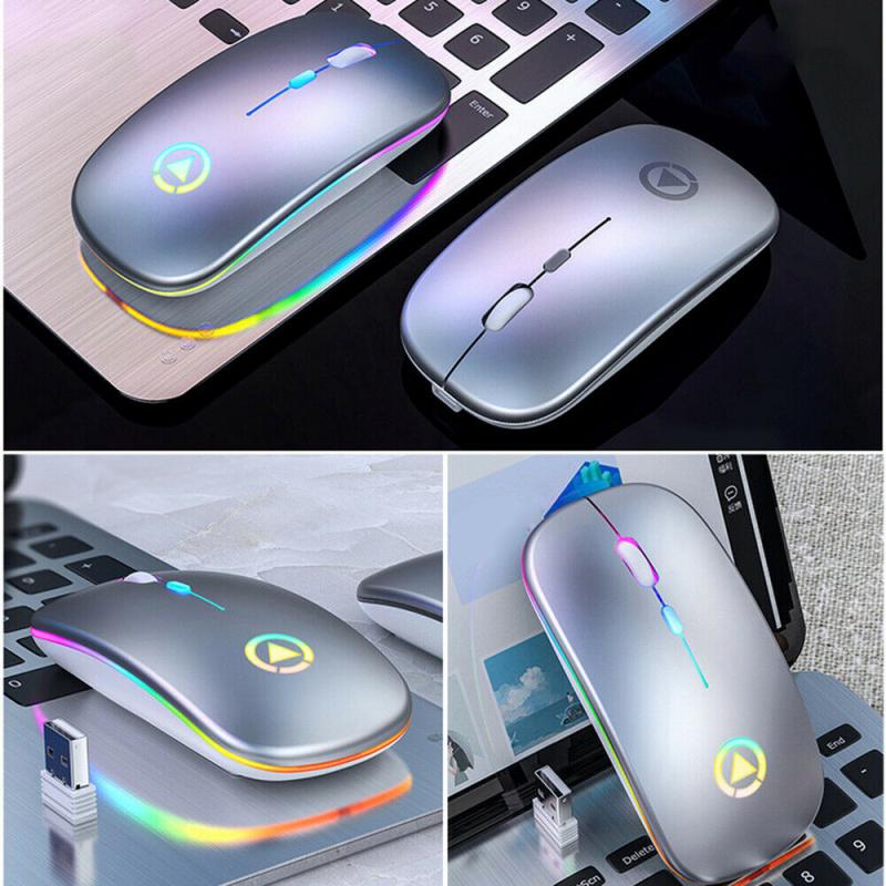 2,4 GHz kabellos optisch Maus Mäbenutzen USB Aufladbare RGB Drahtlose Maus Stille Computer Maus Für PC Laptop Computer Heimat Sekretariat