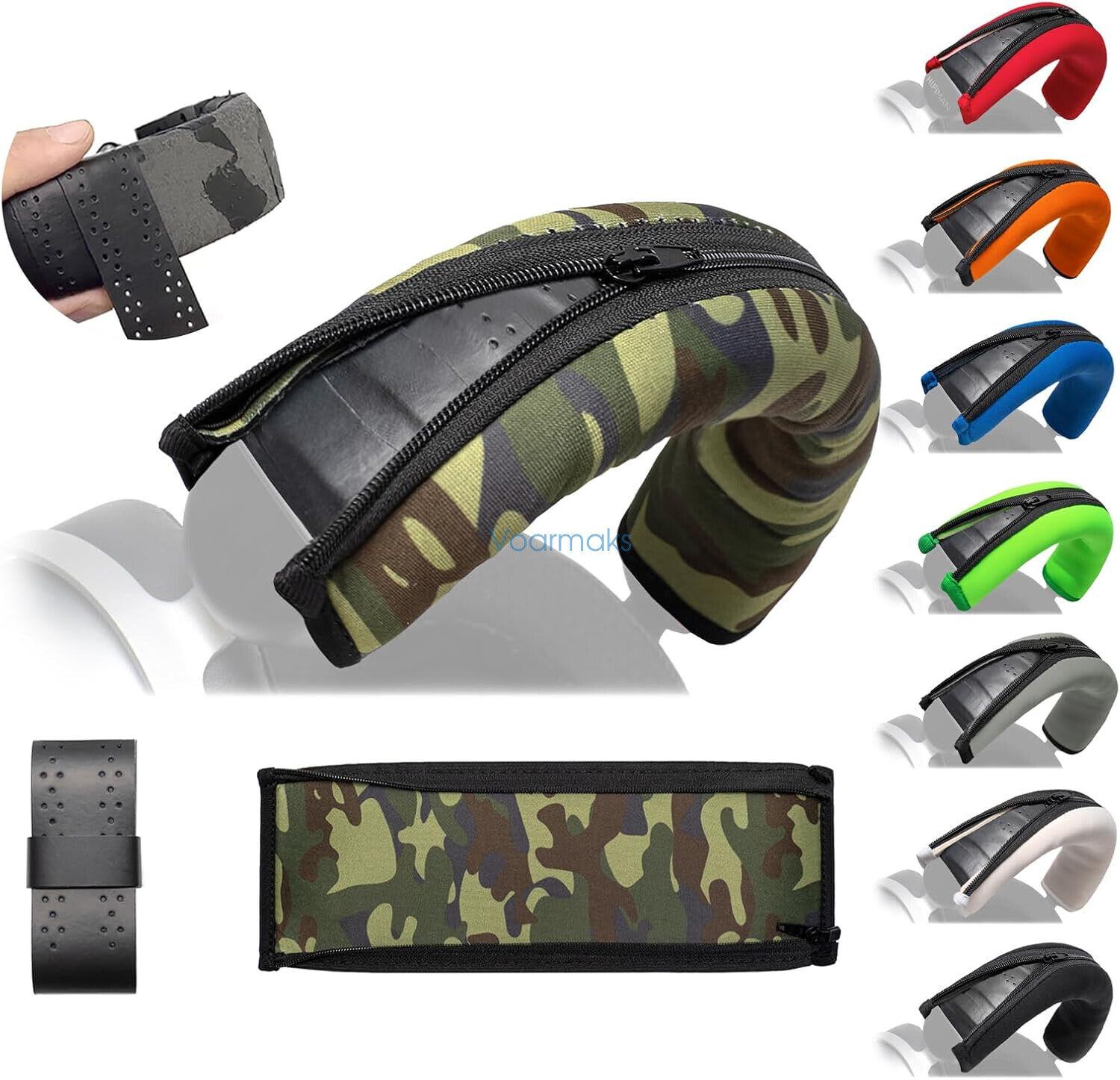 Headphone Headband Cover Cushion For HIFIMAN HE400se,HE560 V4,HE-R9,HE-R10,HIFIMAN Edition XS,DEVA Pro,Headband Tape Protection: Military Green