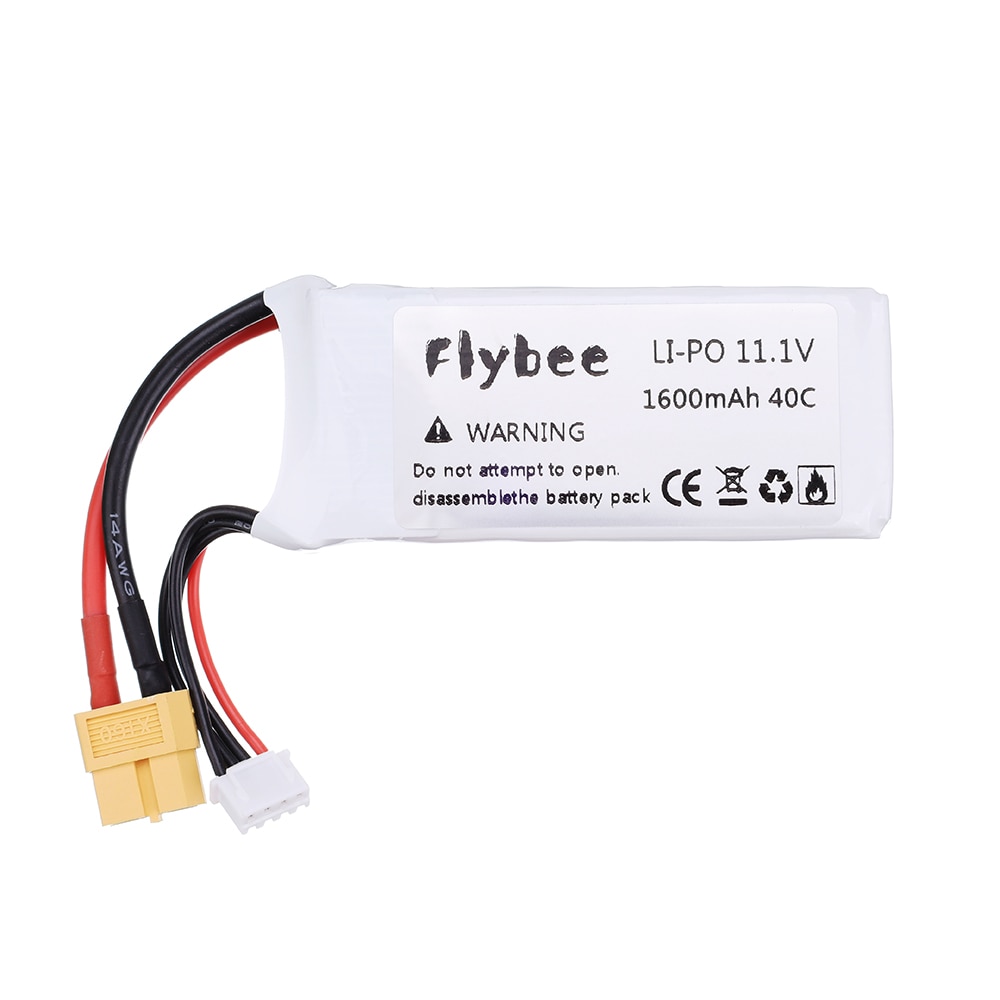 3S 11.1V 1600mAh 40C Lipo Battery For Remote Control Model Aircraft Spare Parts Lithium Polymer 3S Li-po Battery 1pcs