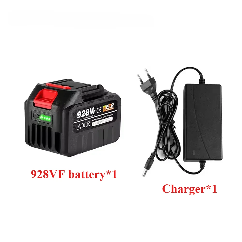 388VF 18V Battery 22500mah 15000mAh 928VF 128VF Large Capacity Rechargeable Lithium Ion Battery for Makita Electric Power Tool: black