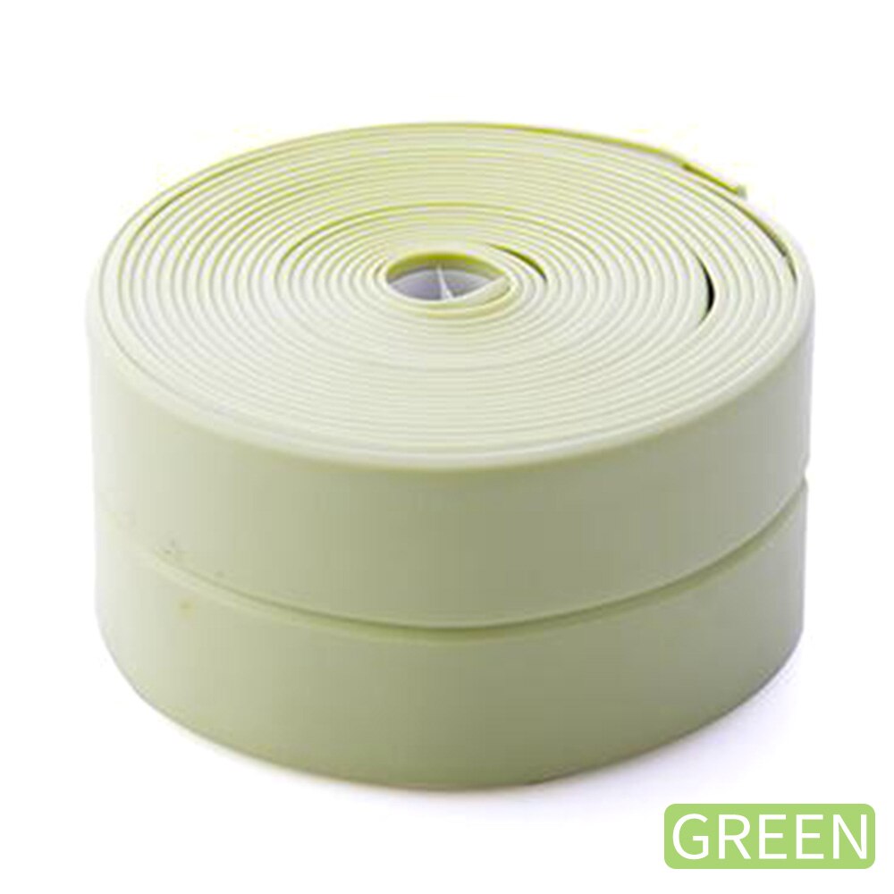 Waterproof Tape Strip Kitchen Sink Paste Gap Beauty Seam Bathroom Toilet Paste Mold Tape Super Adhesive Silicone Stickers