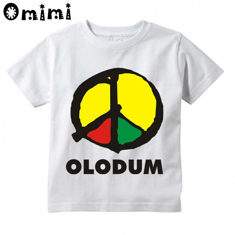 Dzieci retro Antiwar Michael Jackson MJ OLODUM projekt T koszula chłopcy/dziewczęta świetny zwykły z krótkim rękawem topy śmieszny T-koszula dla dzieci: oHKP902A / 7 t