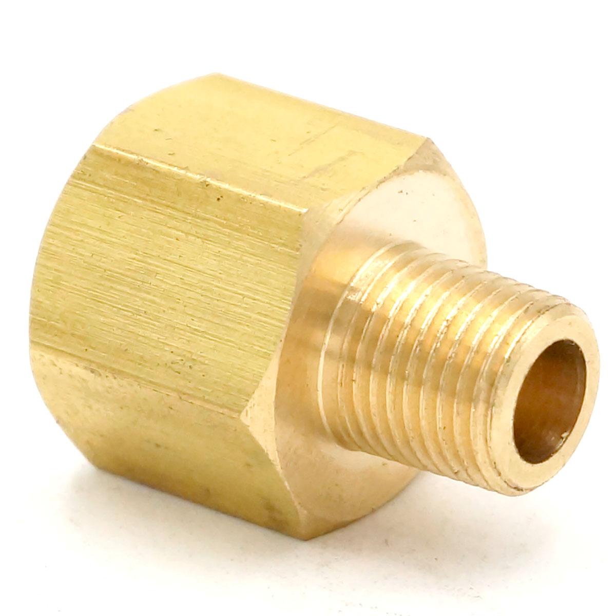 1/8 "Bspt Man X 1/4" Npt Messing Pijp Connector Adapter Voor Manometer Air Gas Brandstof water Druk 229 Psi