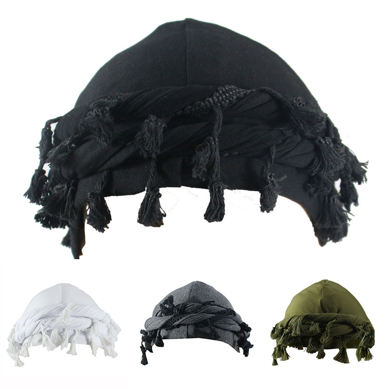 Sombrero trenzado para hombre, turbante, gorro ondulado Durag, sombrero forrado con Halo para hombres y mujeres, gorro para envolver la cabeza con borla elástica, gorro con ondas preatadas y trenzas