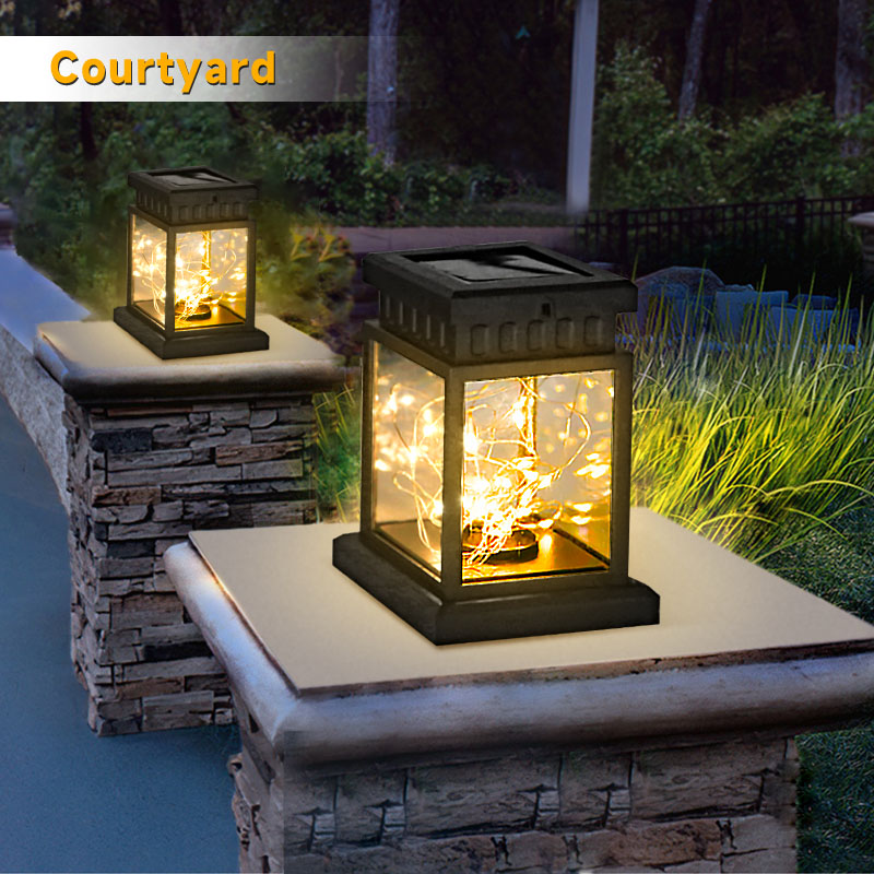Luces solares LED para exteriores, farolillos de suelo de enfoque, Panel de vela, lámparas de luz Solar colgantes para exteriores, accesorio de decoración para balcón y jardín