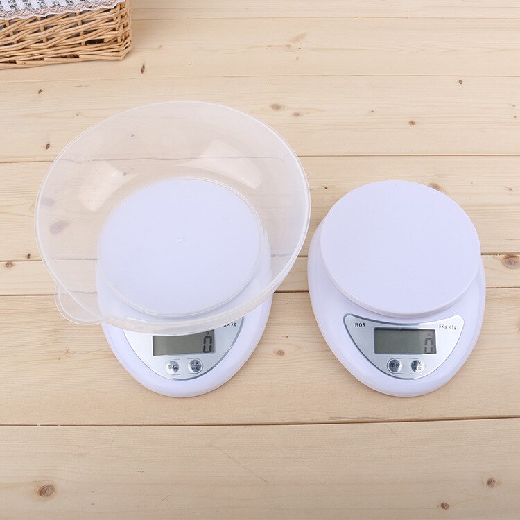 Báscula digital LED portátil, accesorio de cocina para medir peso, pesa electrónica para comida, 5 kg/1 g, 1 kg/0,1 g