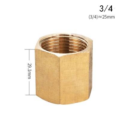 Messing Rohr Fitting Kupfer Schlauch Hex Kupplung Koppler Schnelle Connetor Innengewinde 1/8 &quot;1/4&quot; 3/8 &quot;1/2&quot; 3/4 &quot;BSP Für Wasser Kraftstoff Gas: KH-06