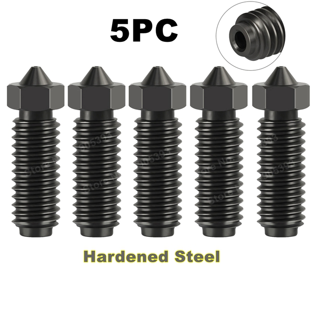 per Anycubic Kobra 3 Ugello Ottone Acciaio Temprato Ugello Stampante 3D per Anycubic Kobra 3 Combo Kobra3, 0.2 0.4 0.6 0.8 1.0mm