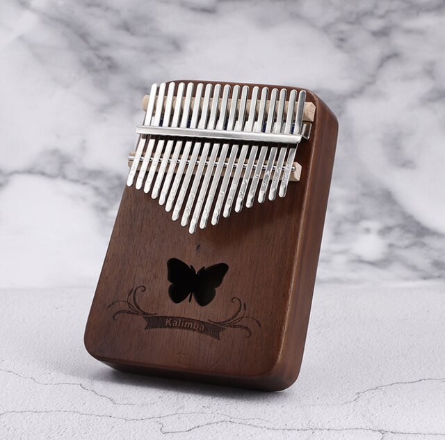 Kalimba 17 key thumb piano mbira Kalimba finger strumenti musicali per pollice portatile piano mogano calimba giocattolo per bambini: L