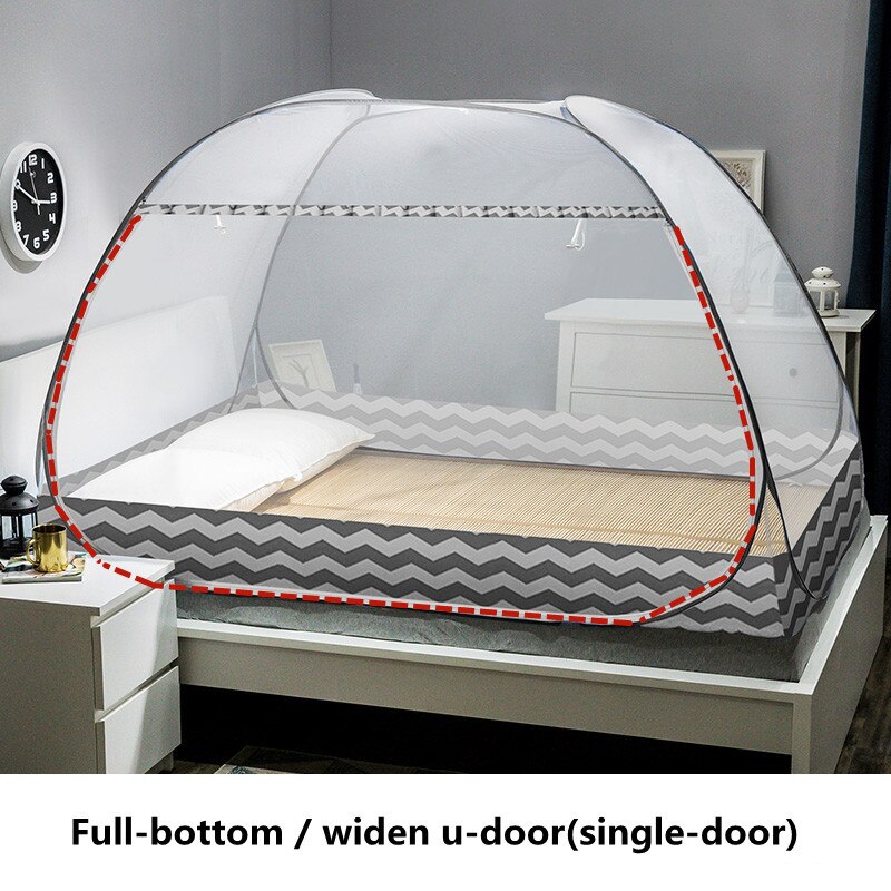 Rits Yurt Klamboe Student Dingle Bed Slaapkamer Bovenste En Onderste Stapelbed Beugel Klamboe Inklapbare Outdoor Klamboe: HLWgrey full-bottom / 1.0m (3.3 feet) bed