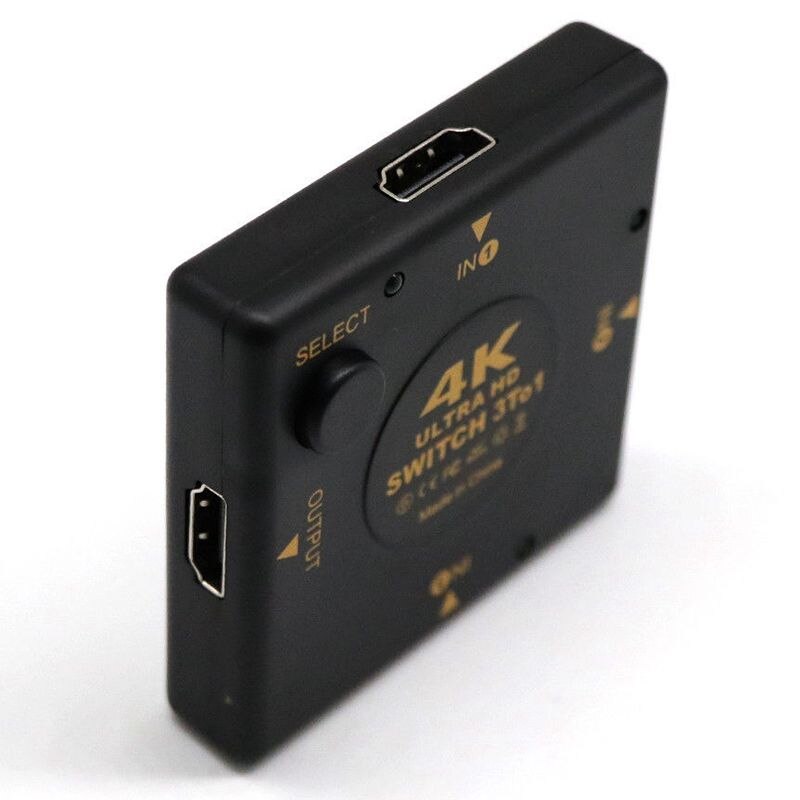 4K HDMI Switch Box Selector 3 In 1 Out kvm Audio Extractor Hub Splitter Switcher