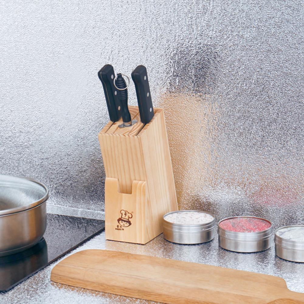 Self Adhesive Kitchen Oil-proof Anti-fouling Heat Resisting Aluminum Stickers Foil Gas Stove Cabinet Hearth Kitchen Wallpapers