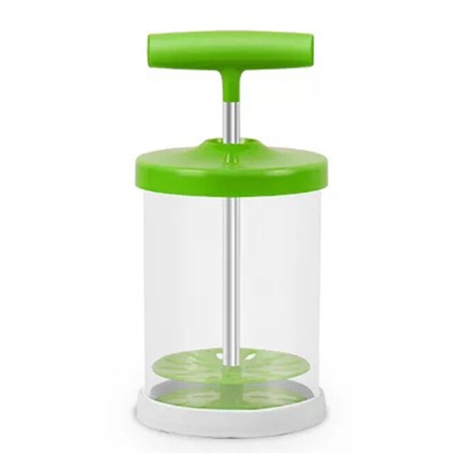 Hand Pump DIY Filter Manual Milk Coffee Frother Multipurpose Foam Maker Cream Whippers Kitchen Baking Tools: Green