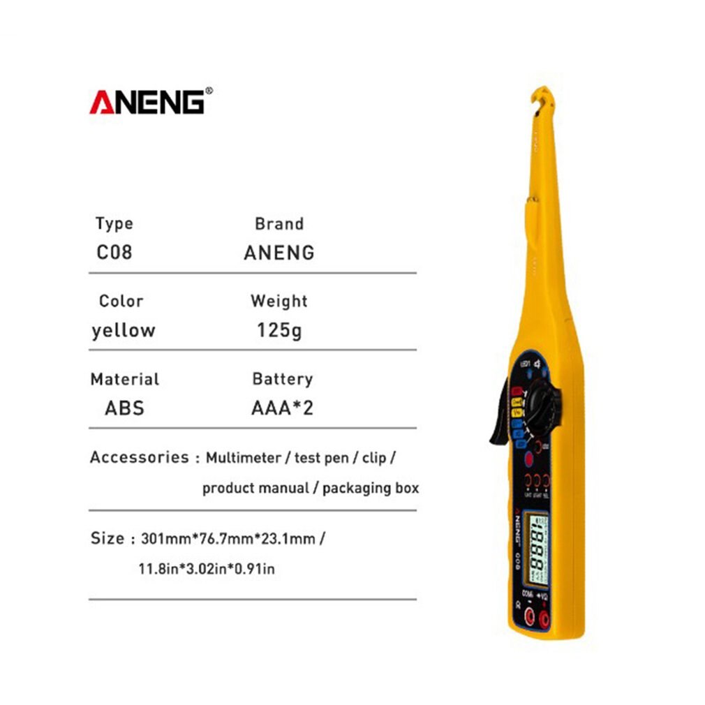 Automotive Circuit Tester Digital Display Multimeter Automotive Circuit Fault Detection Circuit Maintenance Inspection