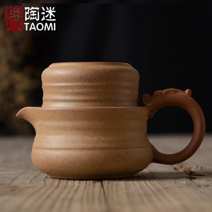 [grandness] teservis inkluderar 1 kanna 1 kopp resor te-servis bärbar vintage grov keramik kanna kopp japansk stil tekanna keramik
