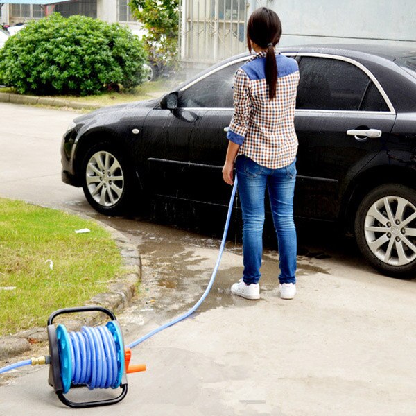 Portable Pipe Storage Cart Garden Hose Reel Storage Rack Hose Pipe Reel Holder Water Irrigation Supplies Garden Hoses Reels