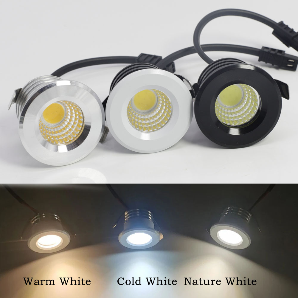 Led Spotlight Ac 110V 220V Down Light Cob Plafond Spots Lamp Led Licht Binnenplafond Downlight Voor Kamer Keuken Vitrine Kast