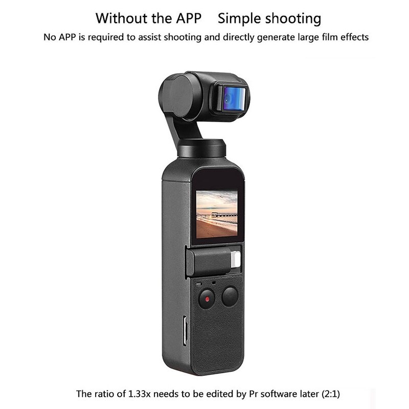 1.33X Anamorphic Film Lens for Dji Osmo Pocket Ptz Camera