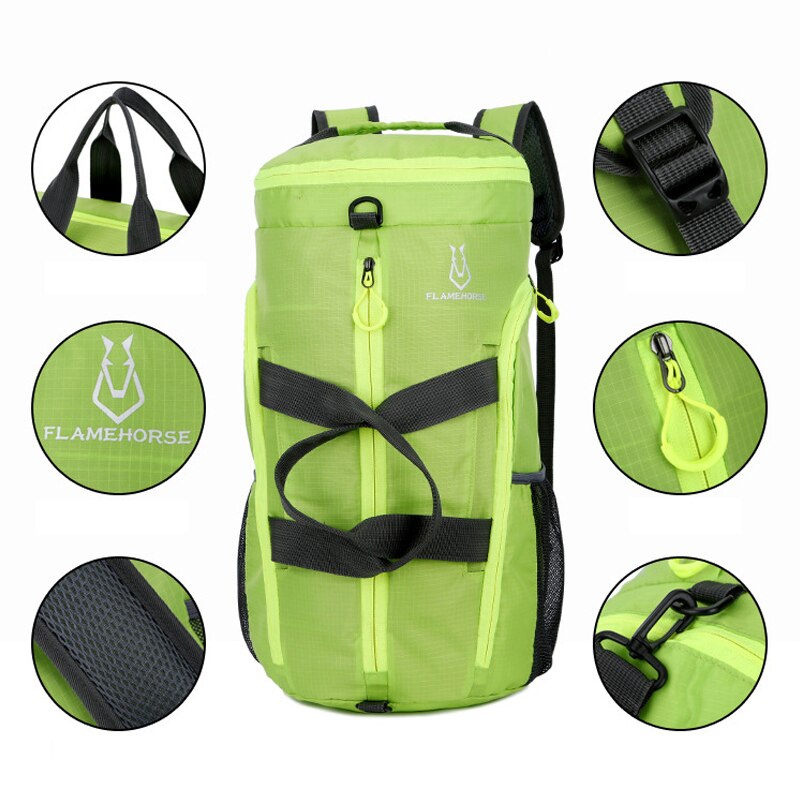 Imperméable à l'eau en Nylon Sport en plein air épaule fourre-tout sac de Sport hommes femmes pliable léger multi-fonction Fitness sacs voyage sac à main