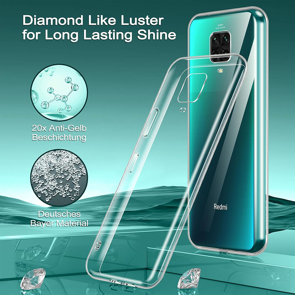 Case For Xiaomi Redmi 9A 9C 8A Note 9 9S 9T 8 8T Pro Max Ultra Thin Silicone Soft Transparent Phone Shell Slim Clear Back Cover