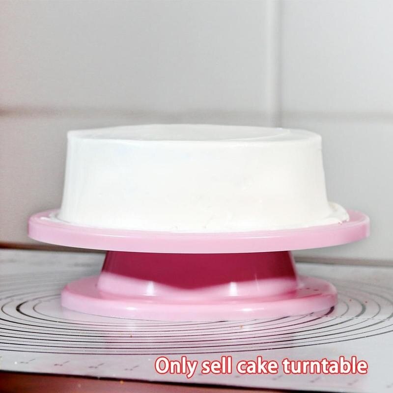 Rotating Anti-skid Round Plastic Cake Plate Turntable Diy Rotary Cake Cake Decorating Table Tool Stand Kitchen Baking D8N8