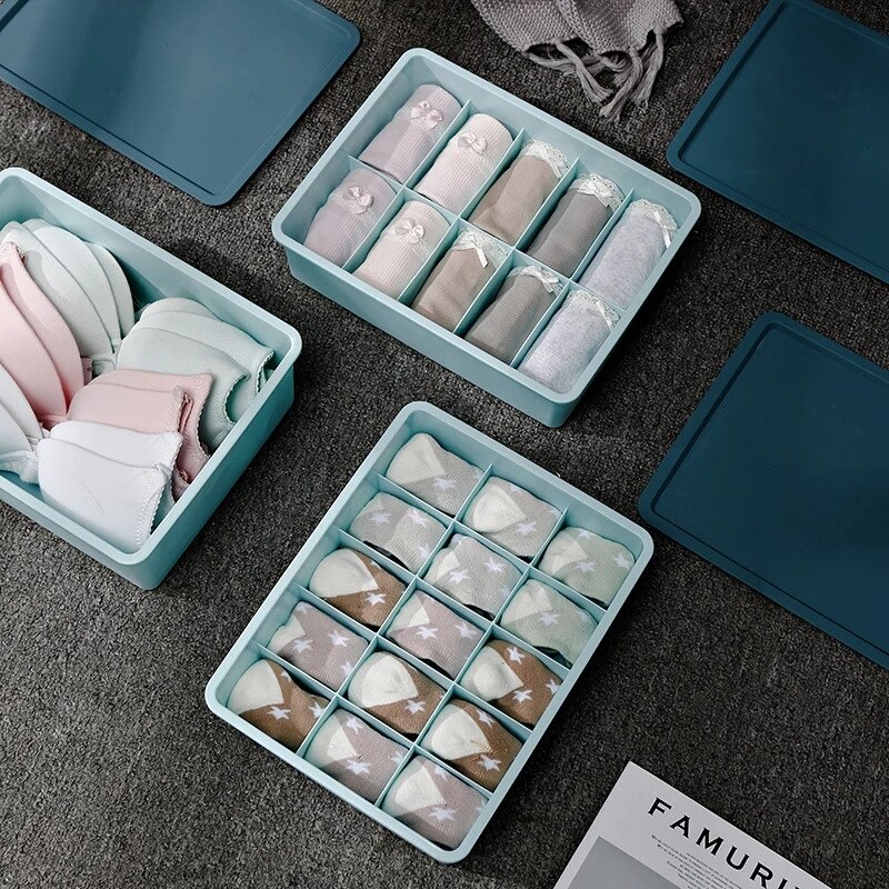 Sous-Vêtements En Plastique Boîte Muit Multifonctions Cravates Chaussettes Short Rangement Placard Tiroir Organisateur Boîte