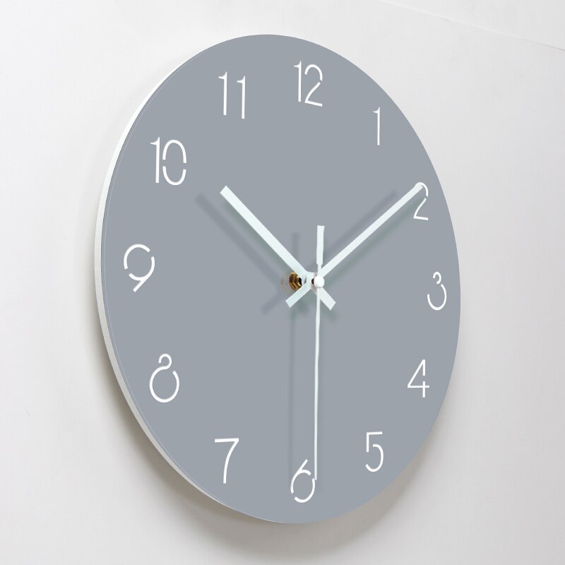 Mute Modern Large Wall Clock Silent Clocks for Home Kitchen Living Room Decor Battery Operated