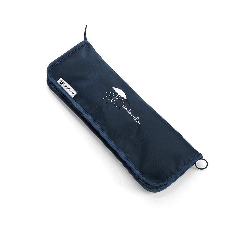 E-FOUR Portable Umbrella Storage Bag Water-Absorbing Travel Umbrella Cover Case with Zipper for Backpacks Purses Briefcases Car: Blue