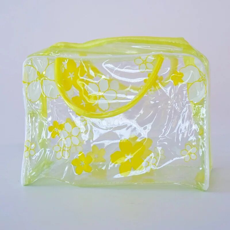 Bolsas organizadoras de plástico transparente para cosméticos, neceser de viaje informal para maquillaje, impermeable, artículos de aseo personal, almacenamiento de baño