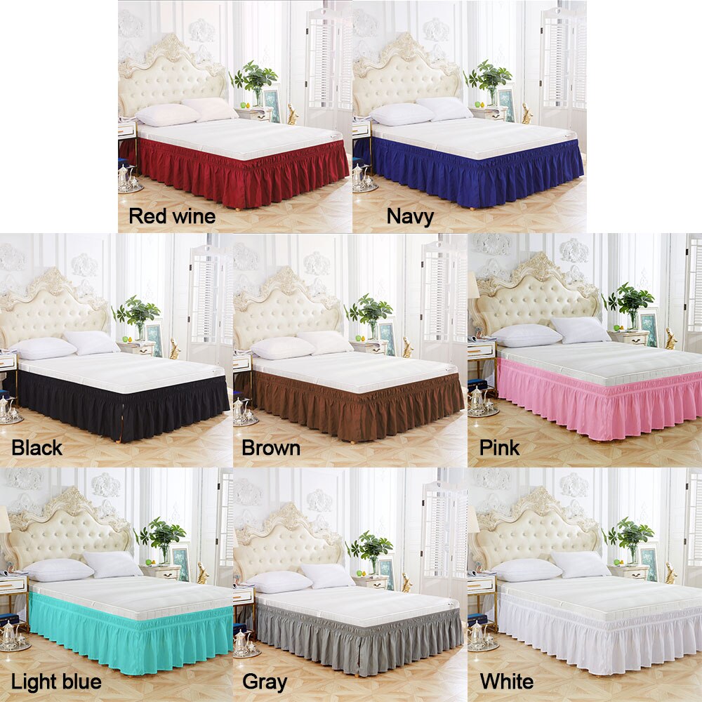 Neue Feste Elastische Bett Felsen Heimat Hotel Schlafzimmer Dekorationen Liefert 8 Farben Heimat Textil Bettdecke Bett Röcke