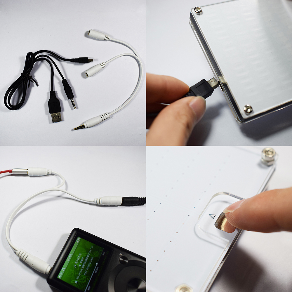 DIY LED Digitale Musik Spektrum Anzeige Bausatz Modul DIY berühren groß Größe 225 Segment Equalizer Musik Klang Wellen Bausatz