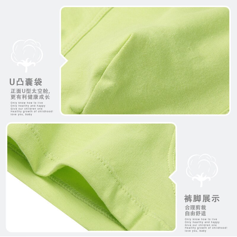 HANQIYAHULI 2 Pcs/lot Cartoon Bear Kids Boy Underwear For Baby Children's Underpants Briefs Boys Underware Pants For 3-14 Y