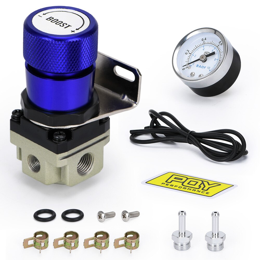 Hypertune - T2 UNIVERSAL ADJUSTABLE MANUAL GAUGE TURBO BOOST CONTROLLER 1-150 PSI SR20DET SR HT5811: Blue