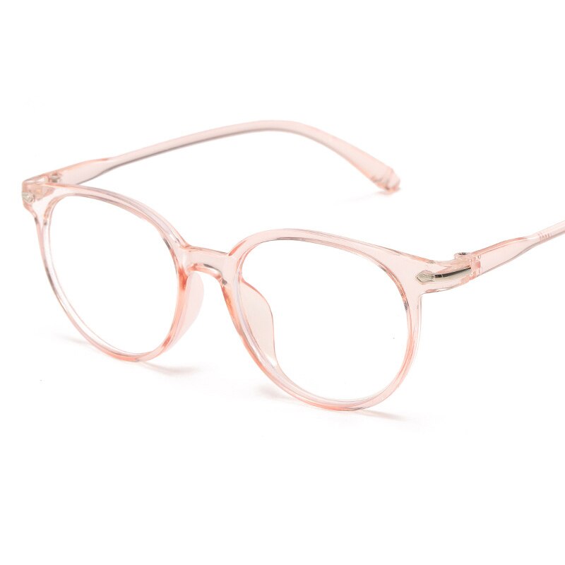 Transparent Computer Round Frame Glasses Women Men Anti-blue Light Round Glasses Blocking Glasses Optical Glasses Goggles: 05