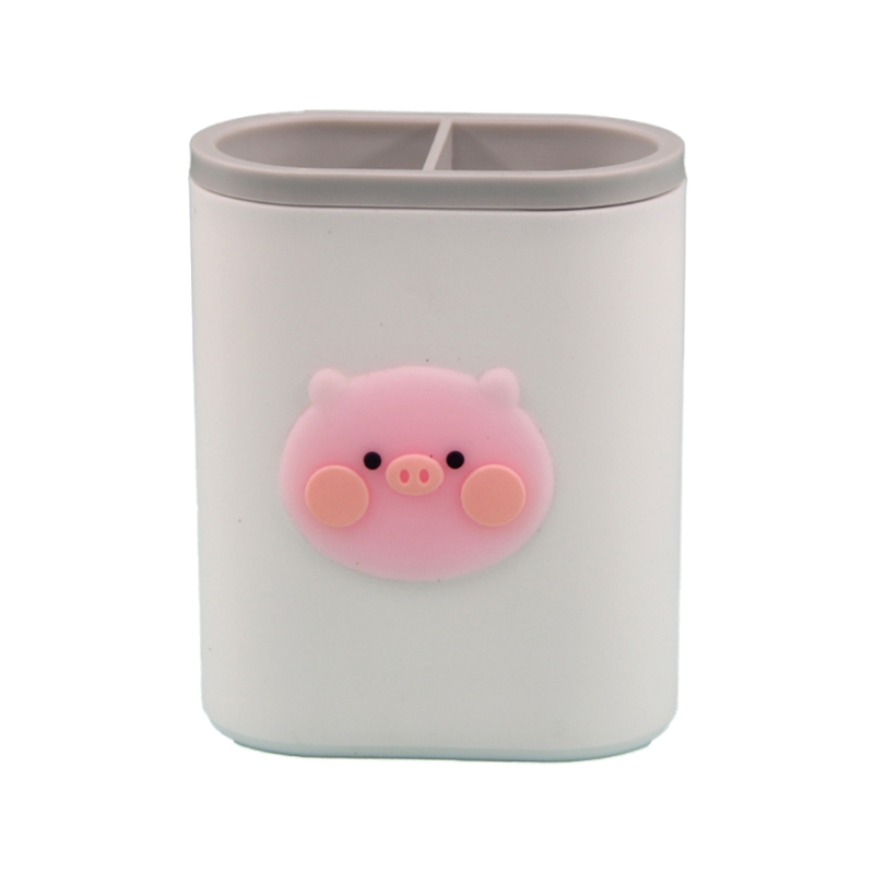 Large Capacity Study Desk Pencil Organizer Holder Makeup Tools Organizer Holder Remote Caddy Holder for Home Office Desk: piggy