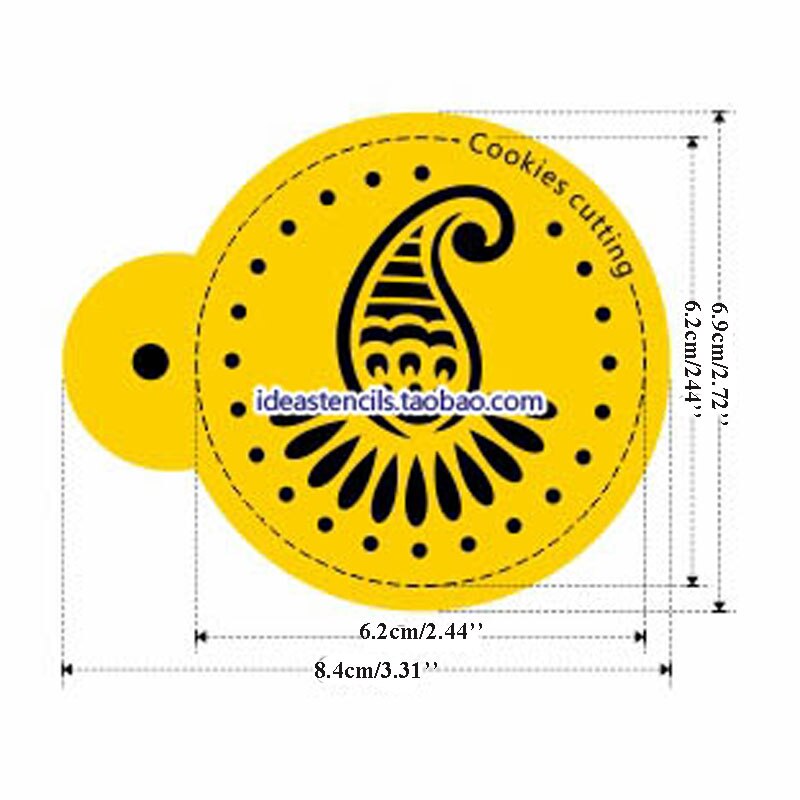 Bloem Patroon Fondant Cake Stencils Biscuit Mold Koffie Barista Template Sandwich Cookie Koken Gereedschap Reposteria Patisserie