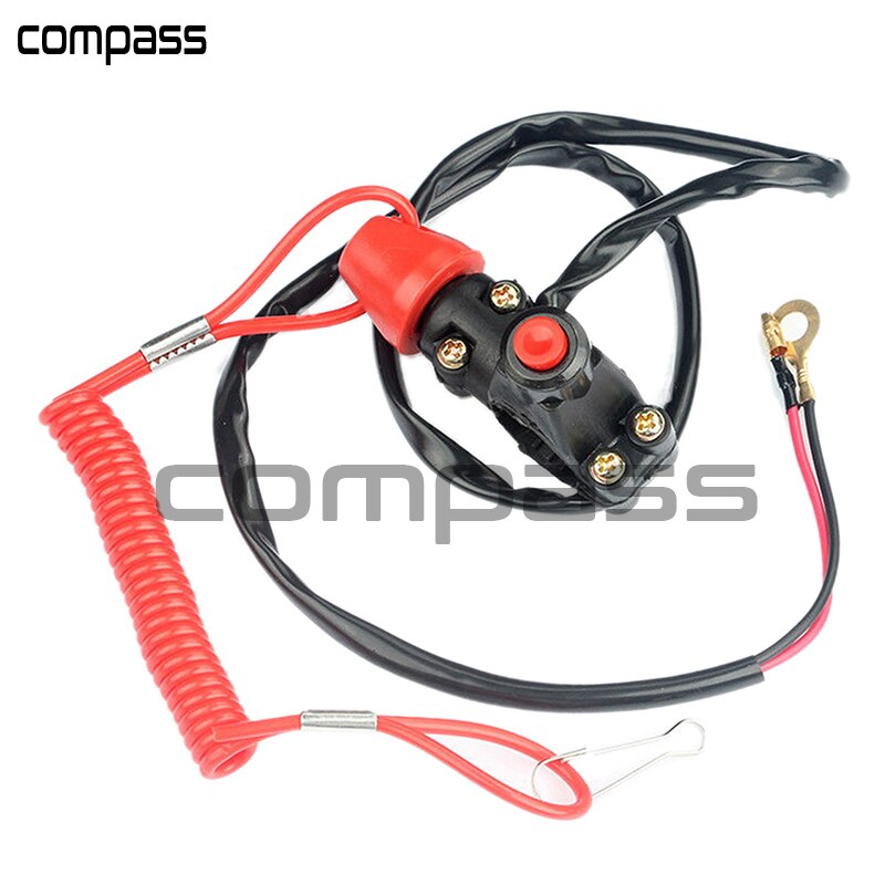 Emergency Kill Stop Outboard Engine Switch Push Button Motorcycle Dirt Pit