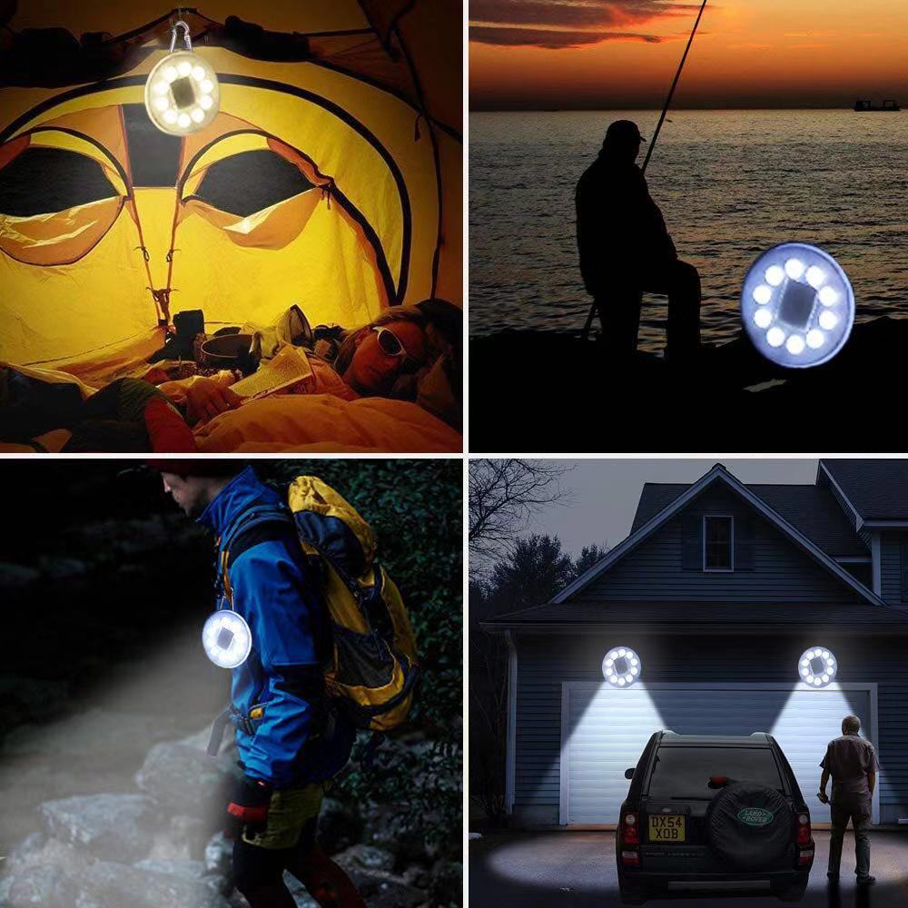 Magenetic Solar Camping Light With USB Charging Solar Lantern For Camping Magnetic Solar Lamp Outdoor Emergency Light