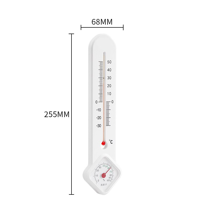 Vertical Thermometer&Hygrometer In/Outdoor Temperature Humidity Monitor Gauge thermometer glass rod temperature&humidity meter