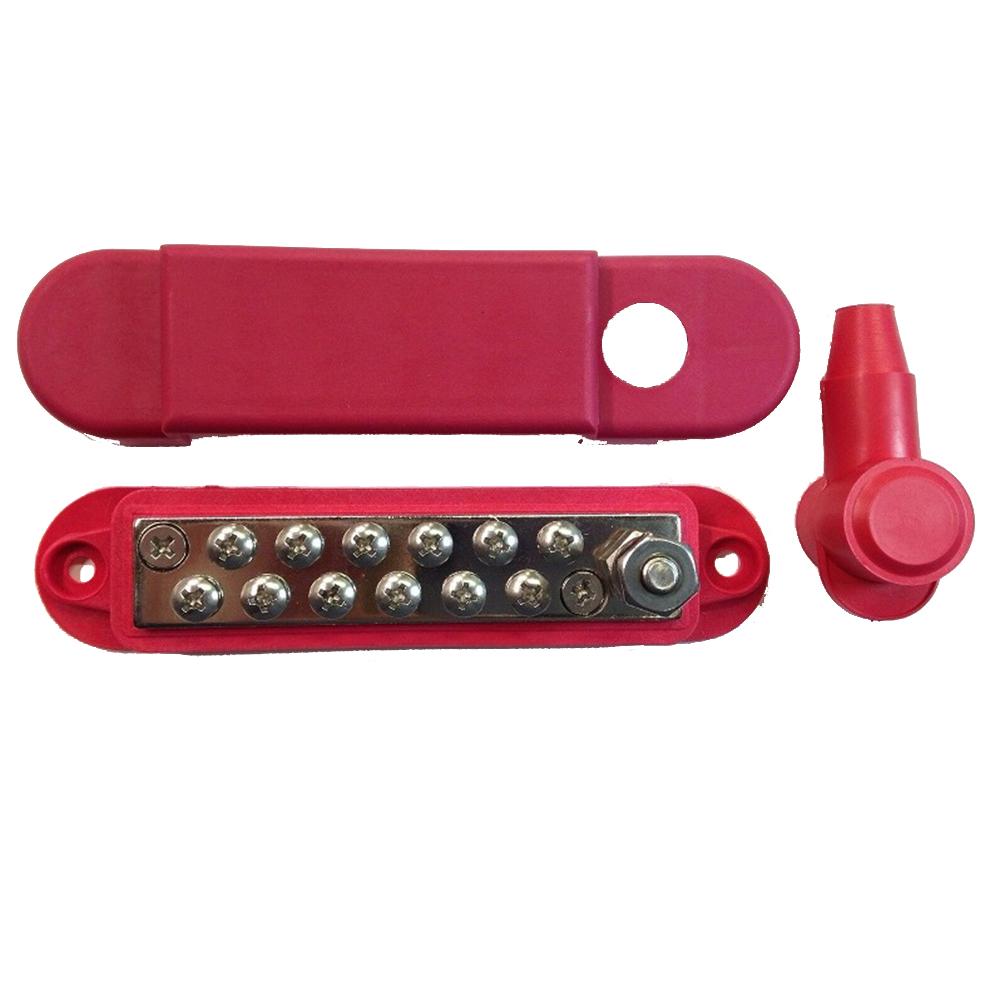 12 Point Terminal Junction Block Stainless Steel Power Post Distribution Buss Bar