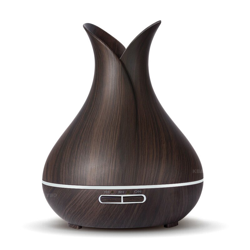 150ml Usb Air Humidifier Essential Oil Diffuser Aroma Lamp Aromatherapy Electric Aroma Diffuser Mist Maker for Home: Dark wood