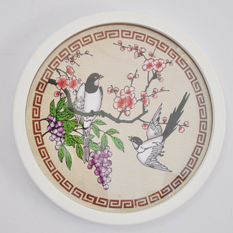 Round Photo Frame DIY Wooden Photo Frames Wall Mounted Hanging Picture Frames Cadre Photo Murale Living Room Decor