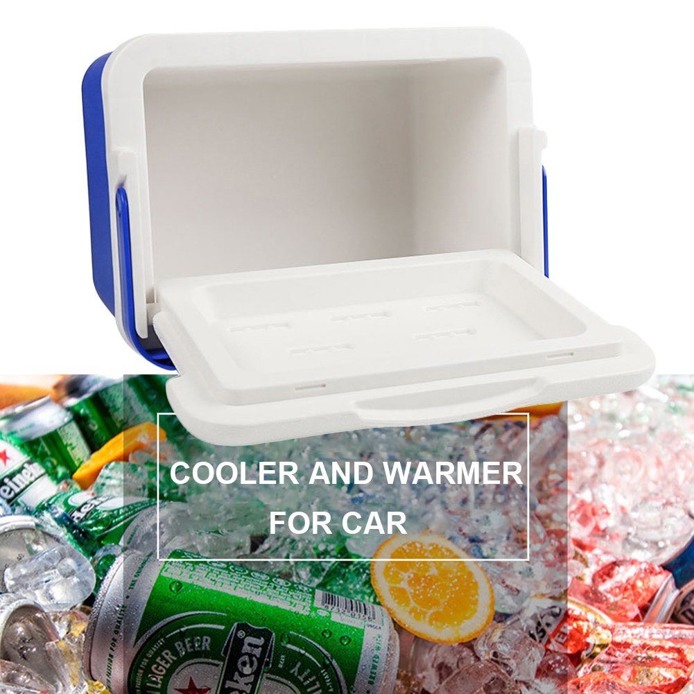 6L mini Car Fridge Travel Refrigerator Milk Food Insulated Carrier Refrigerator with Handle Cooler and Warme for Car Home