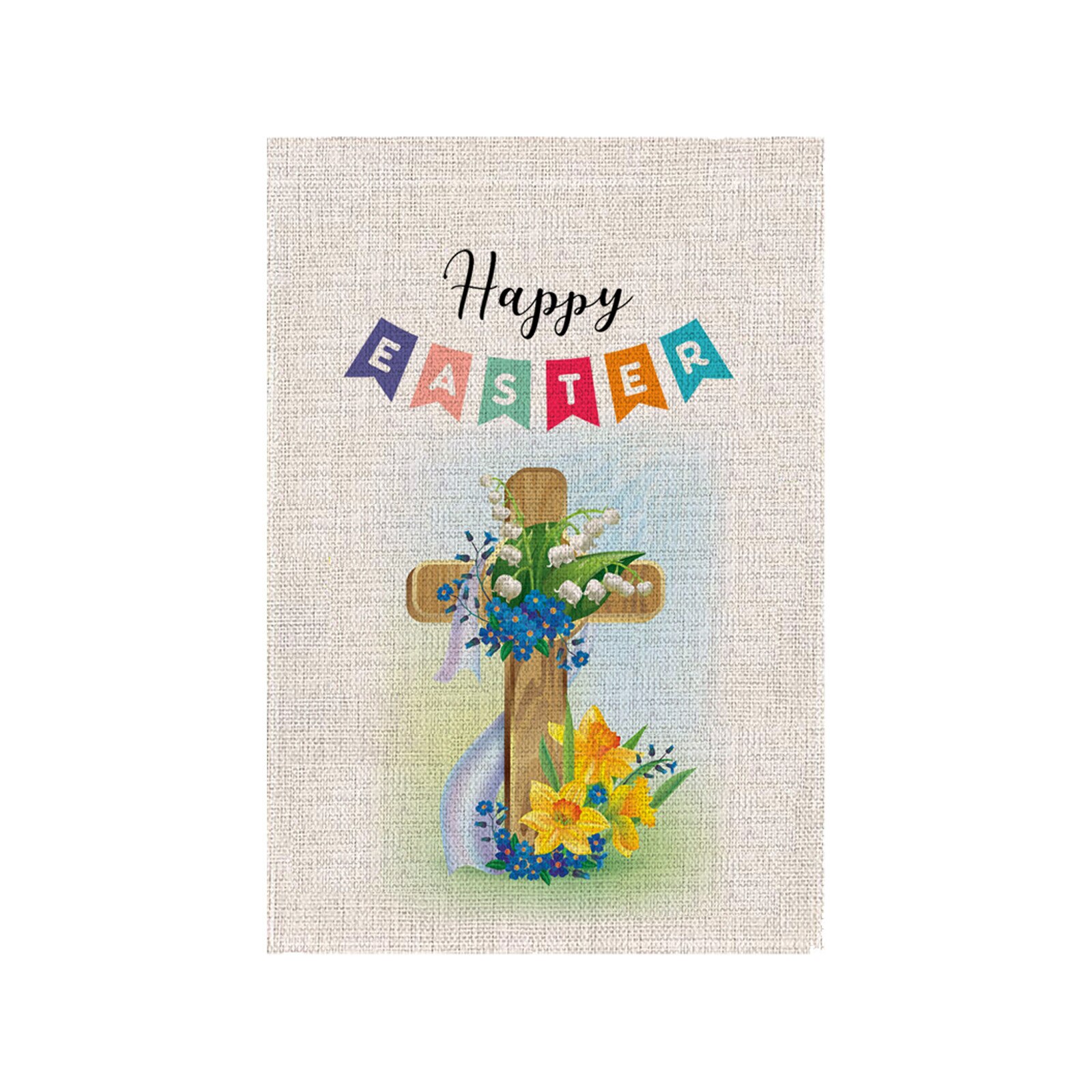 Banderole de pâques pour décoration de jardin, accessoire de décoration pour les fêtes de pâques, pour la maison, en plein air, # K