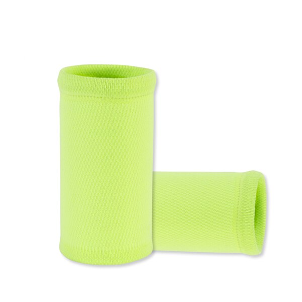 Håndleds svedbånd  in 9 forskellige farver, lavet af højelastisk meterial behagelig trykbeskyttelse, atletiske armbåndsarmbånd: Grøn