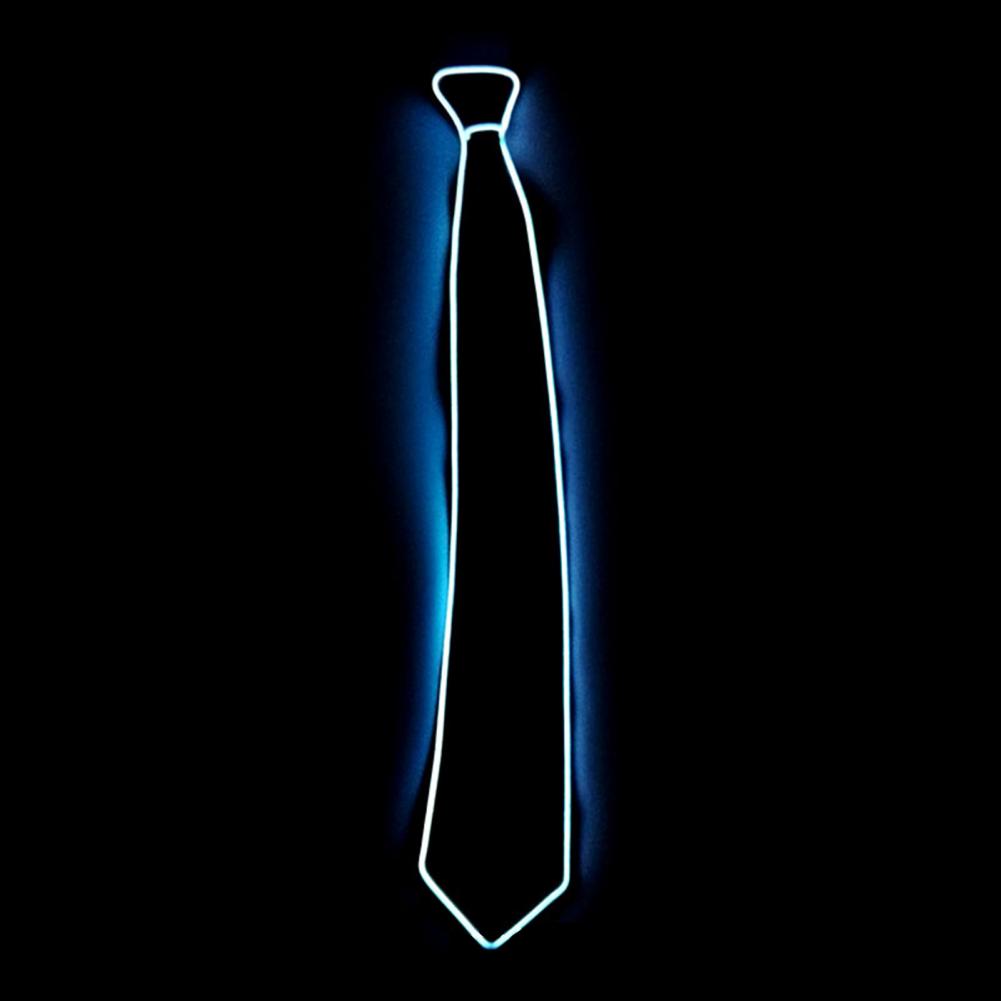LED-Fliege, leuchtende blinkende Krawatte, Geburtstagsfeier, Hochzeit, Weihnachten, Dekoration, Halloween, Cosplay, verschiedene Lichtmodi, Fliege: Himmel Blau